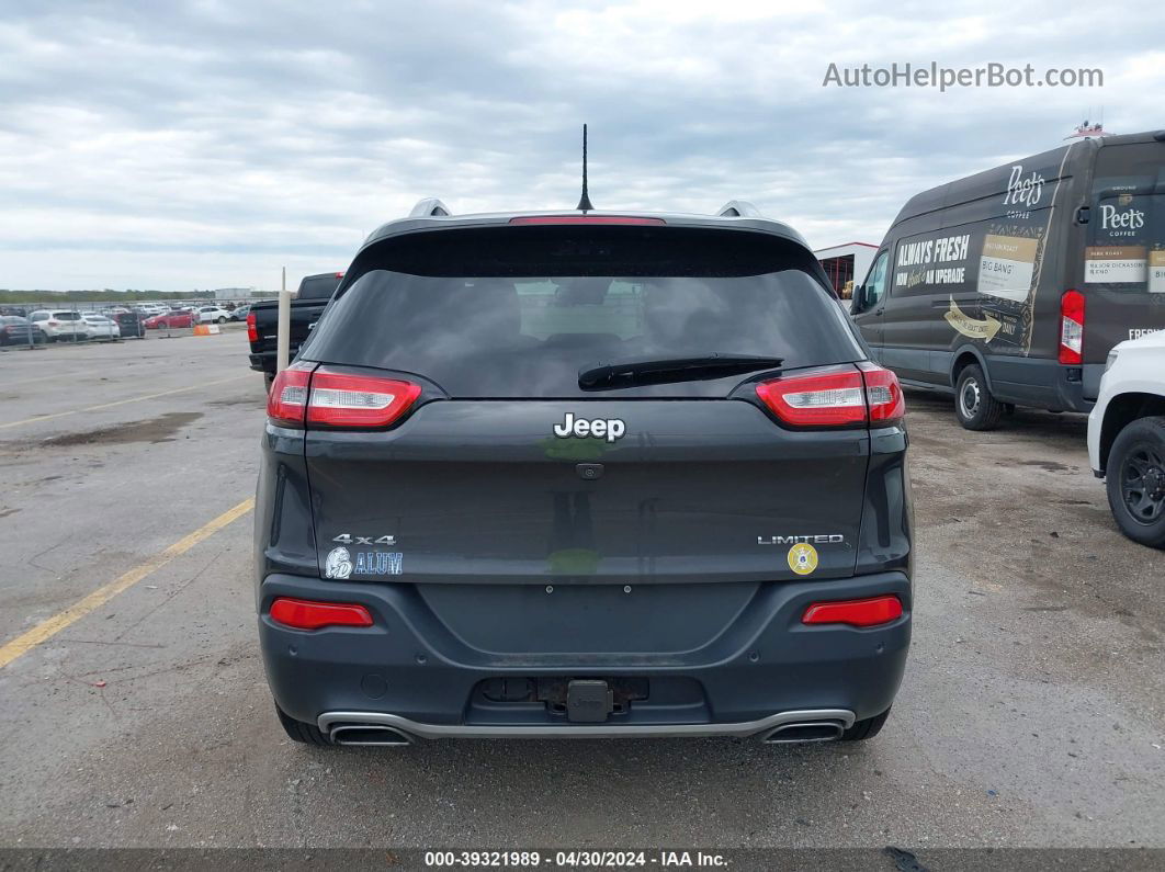 2016 Jeep Cherokee Limited Gray vin: 1C4PJMDS9GW170606