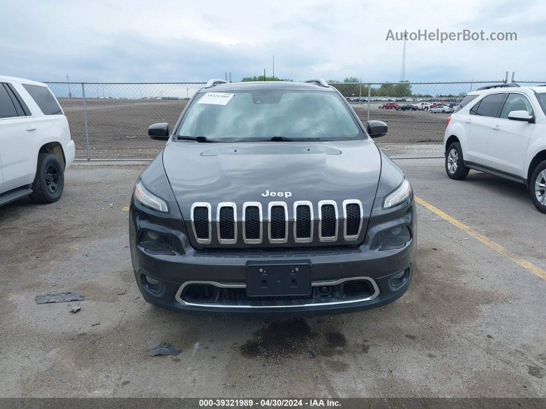 2016 Jeep Cherokee Limited Gray vin: 1C4PJMDS9GW170606