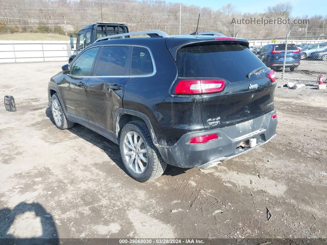 2016 Jeep Cherokee Limited Black vin: 1C4PJMDS9GW235423