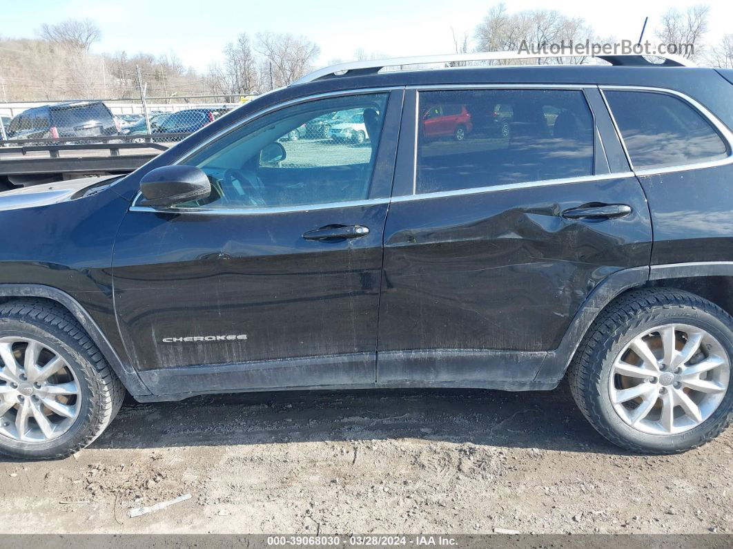 2016 Jeep Cherokee Limited Black vin: 1C4PJMDS9GW235423