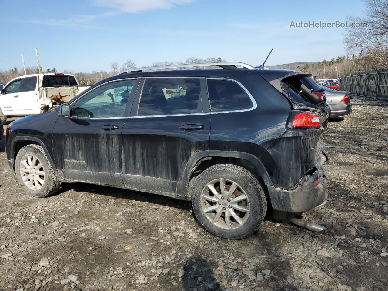 2014 Jeep Cherokee Limited Black vin: 1C4PJMDSXEW146800