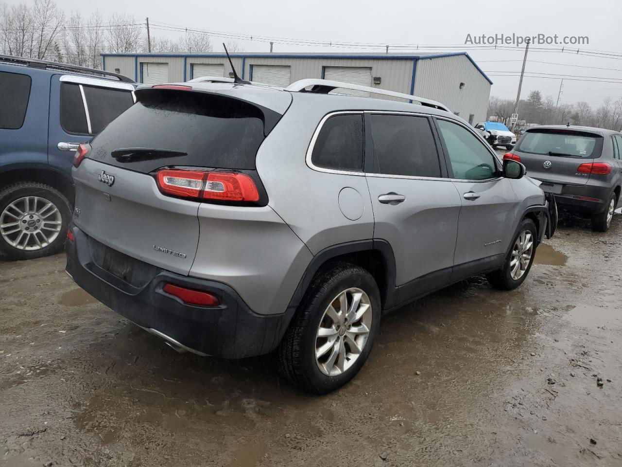 2014 Jeep Cherokee Limited Gray vin: 1C4PJMDSXEW174533