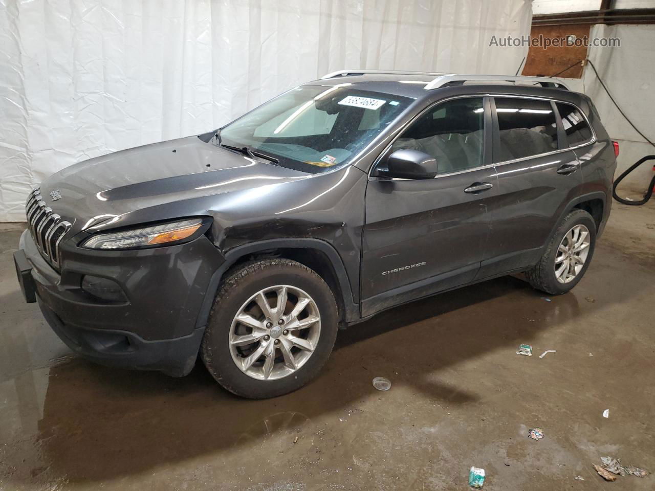 2014 Jeep Cherokee Limited Gray vin: 1C4PJMDSXEW189694