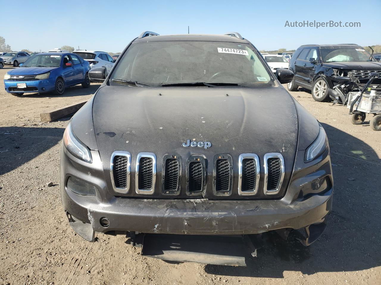 2014 Jeep Cherokee Limited Серый vin: 1C4PJMDSXEW198024