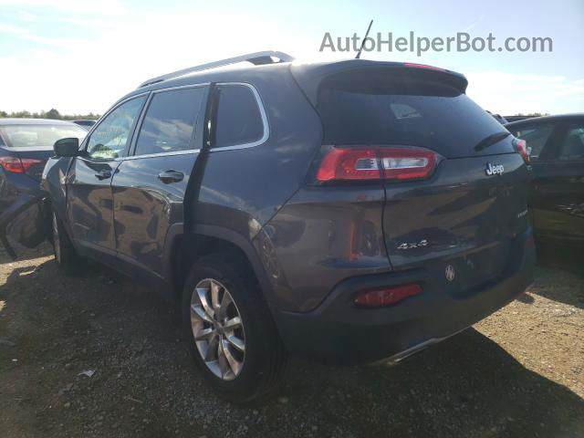 2015 Jeep Cherokee Limited Gray vin: 1C4PJMDSXFW510506