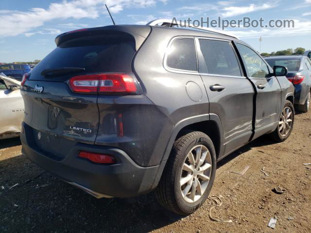 2015 Jeep Cherokee Limited Gray vin: 1C4PJMDSXFW510506