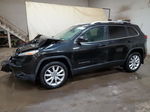 2015 Jeep Cherokee Limited Black vin: 1C4PJMDSXFW713525