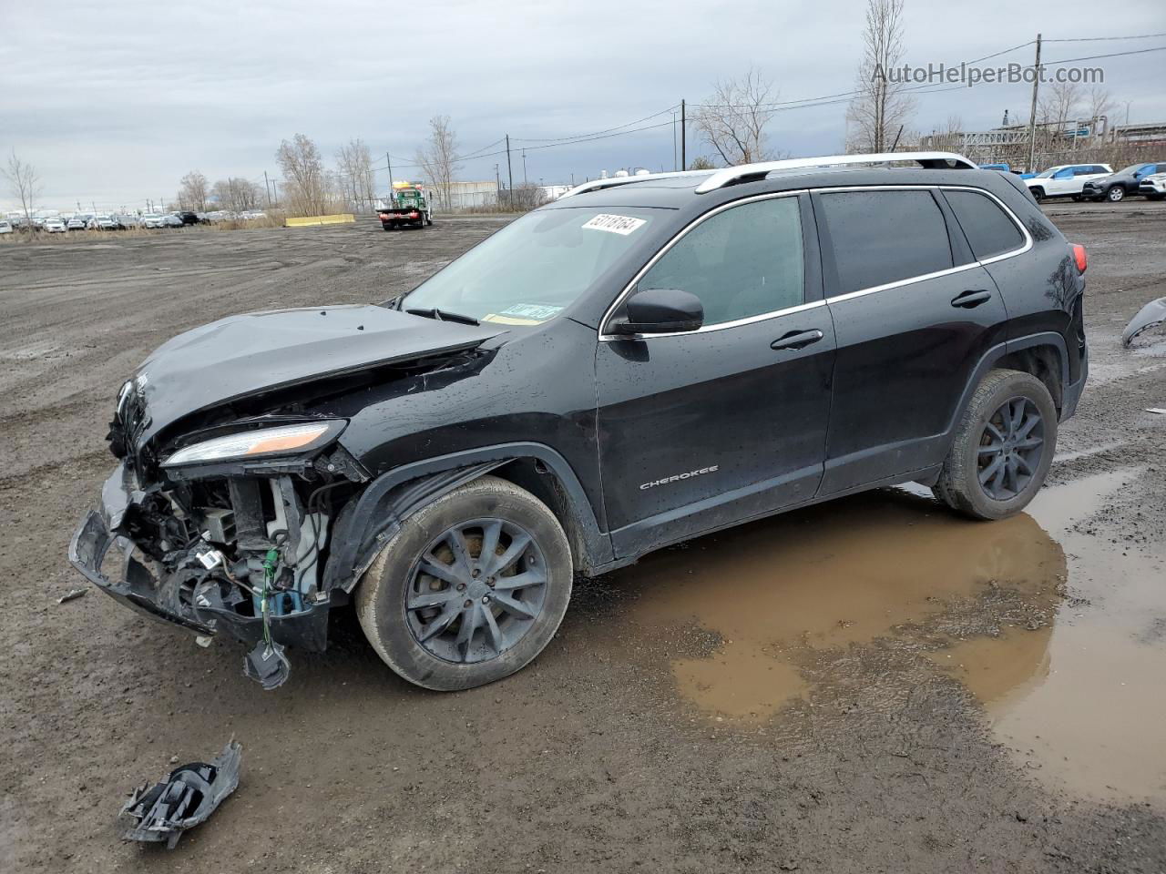 2015 Jeep Cherokee Limited Черный vin: 1C4PJMDSXFW752762