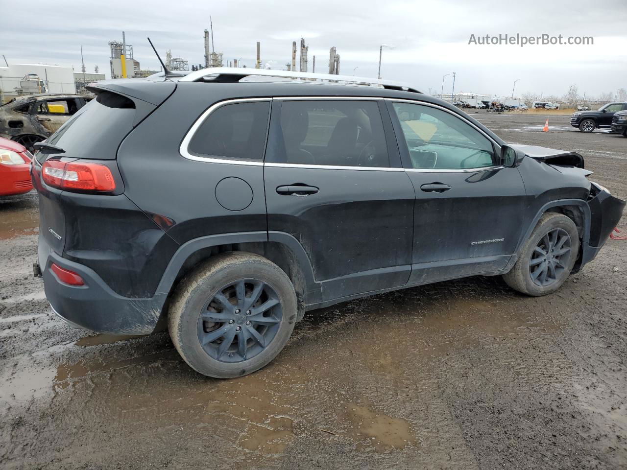 2015 Jeep Cherokee Limited Черный vin: 1C4PJMDSXFW752762