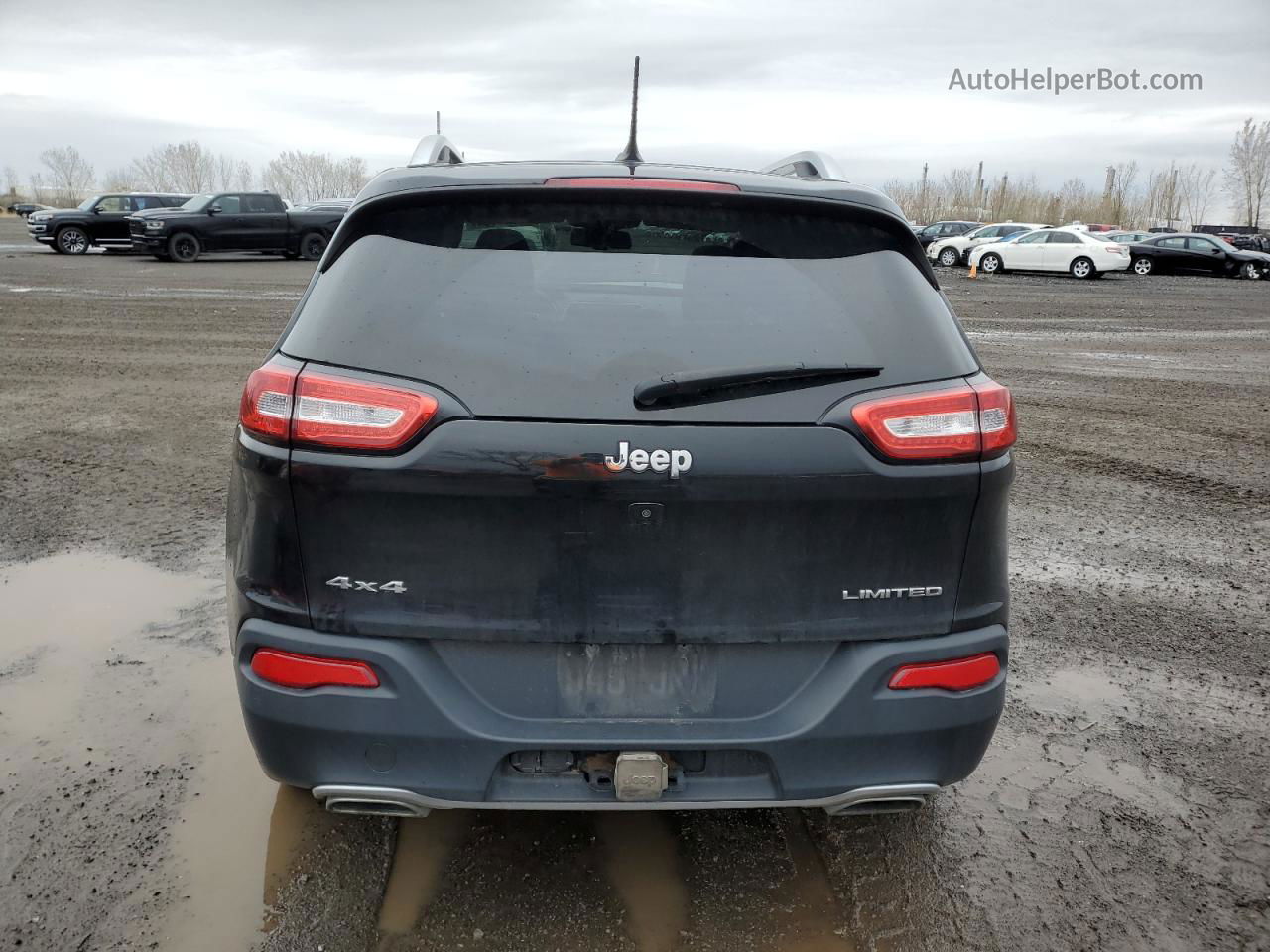 2015 Jeep Cherokee Limited Черный vin: 1C4PJMDSXFW752762