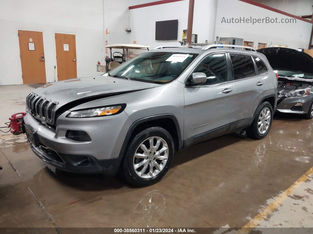 2016 Jeep Cherokee Limited Gray vin: 1C4PJMDSXGW183378