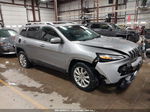 2016 Jeep Cherokee Limited Gray vin: 1C4PJMDSXGW183378