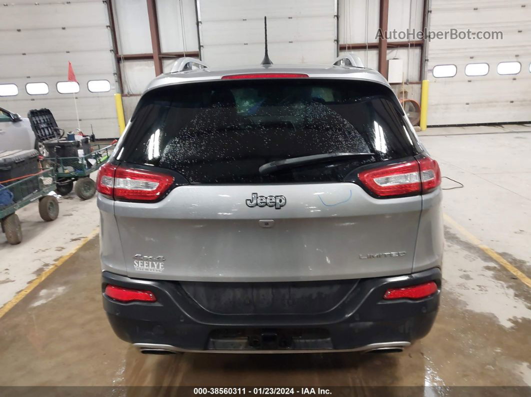 2016 Jeep Cherokee Limited Gray vin: 1C4PJMDSXGW183378