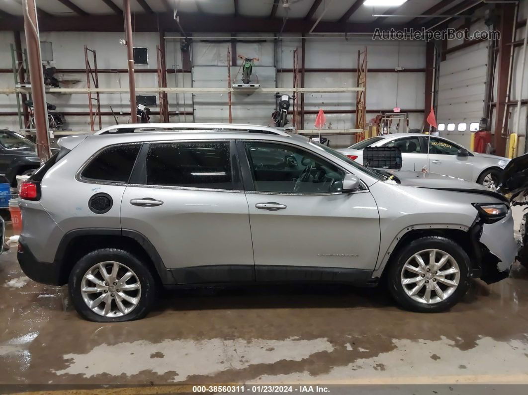 2016 Jeep Cherokee Limited Gray vin: 1C4PJMDSXGW183378