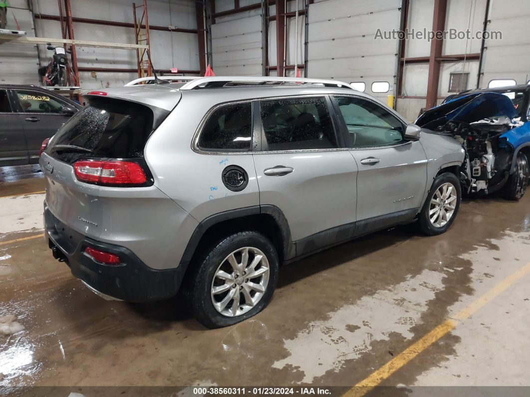 2016 Jeep Cherokee Limited Gray vin: 1C4PJMDSXGW183378