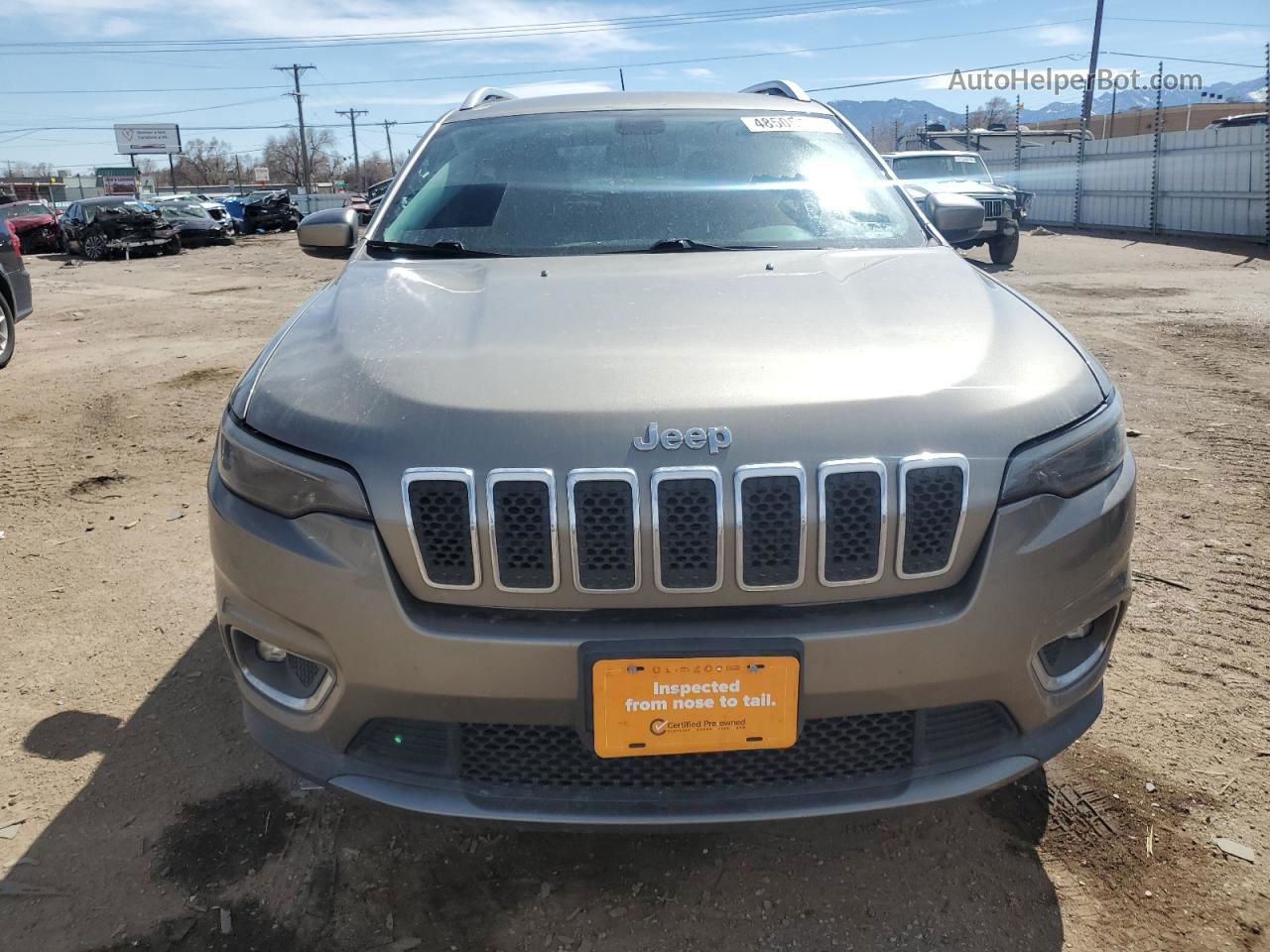 2019 Jeep Cherokee Limited Gold vin: 1C4PJMDX0KD198259