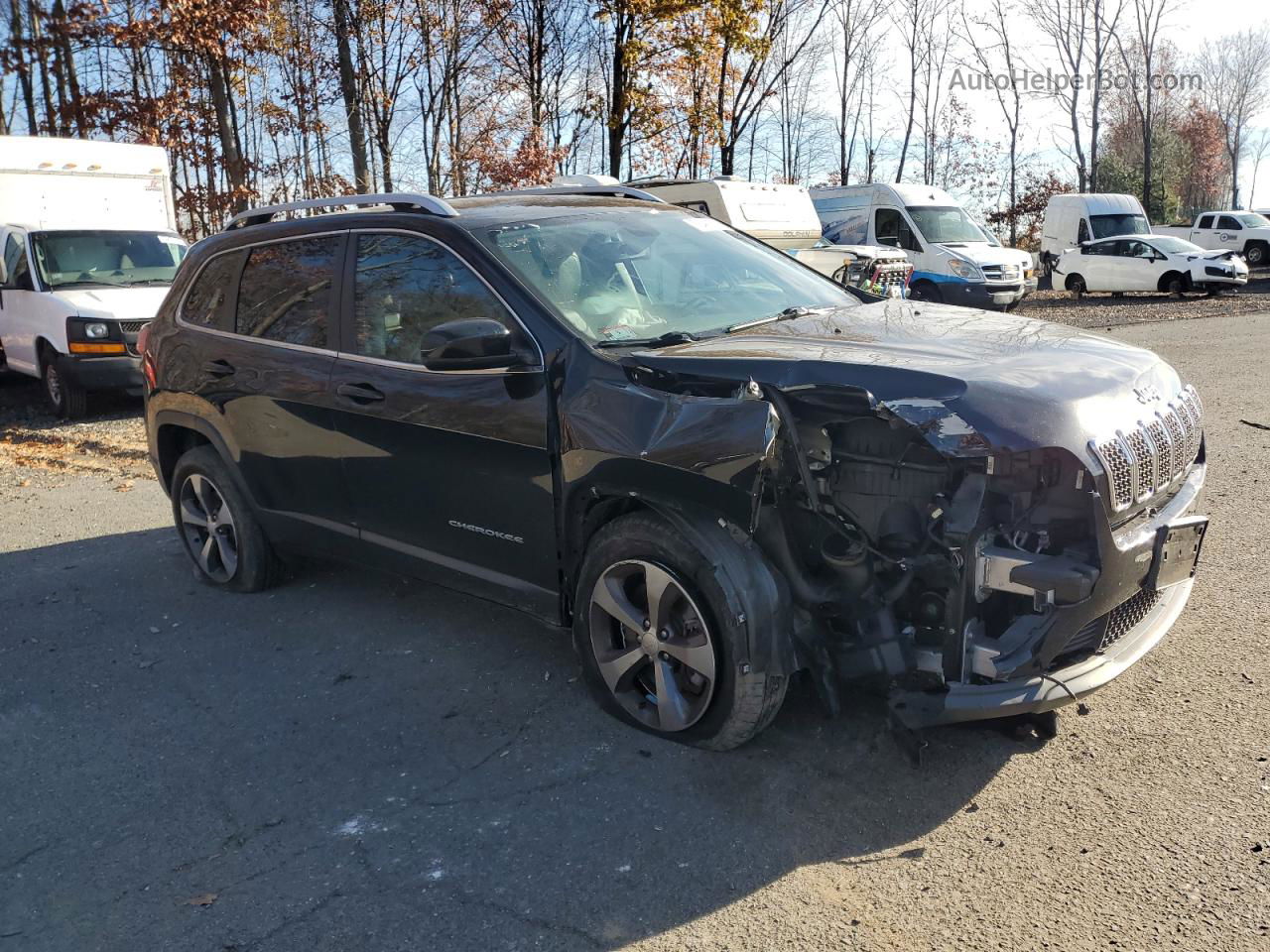 2019 Jeep Cherokee Limited Black vin: 1C4PJMDX0KD200785