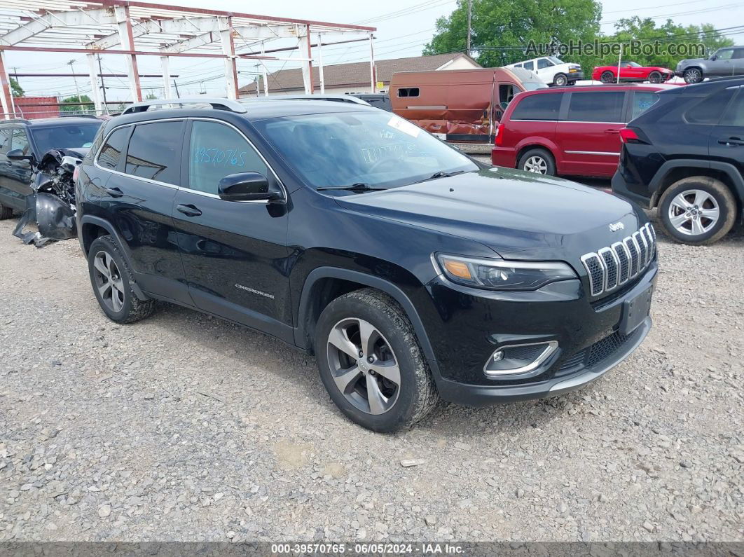 2019 Jeep Cherokee Limited 4x4 Black vin: 1C4PJMDX0KD244723