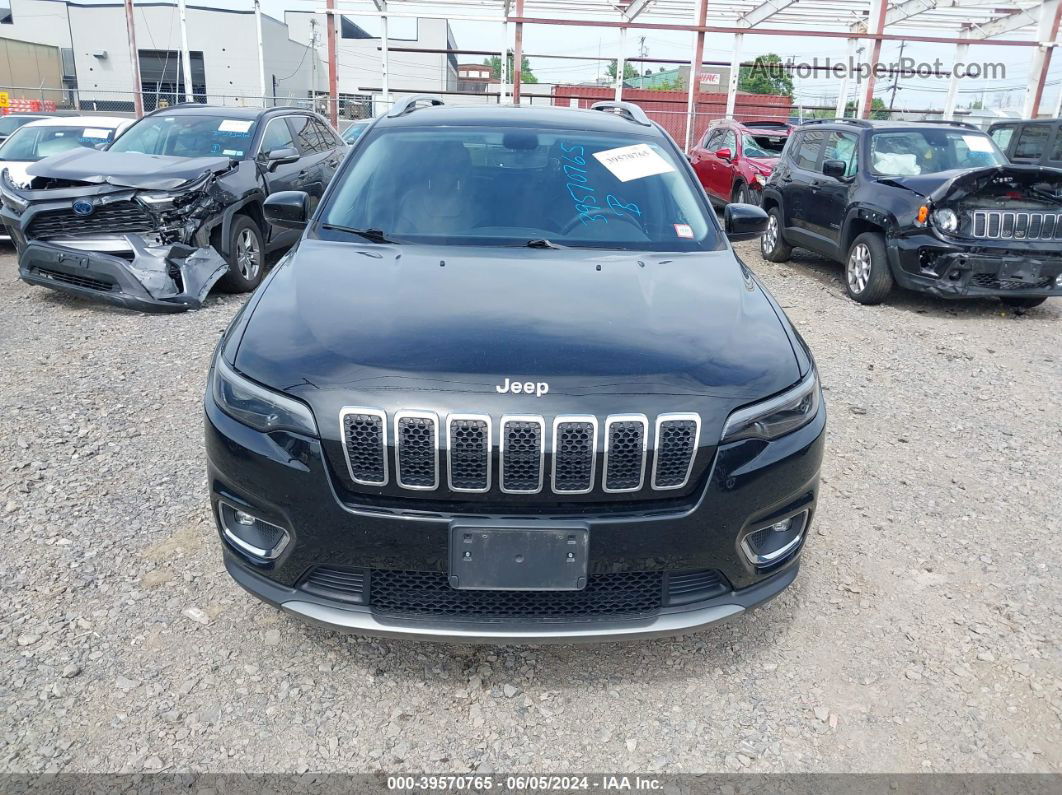 2019 Jeep Cherokee Limited 4x4 Black vin: 1C4PJMDX0KD244723