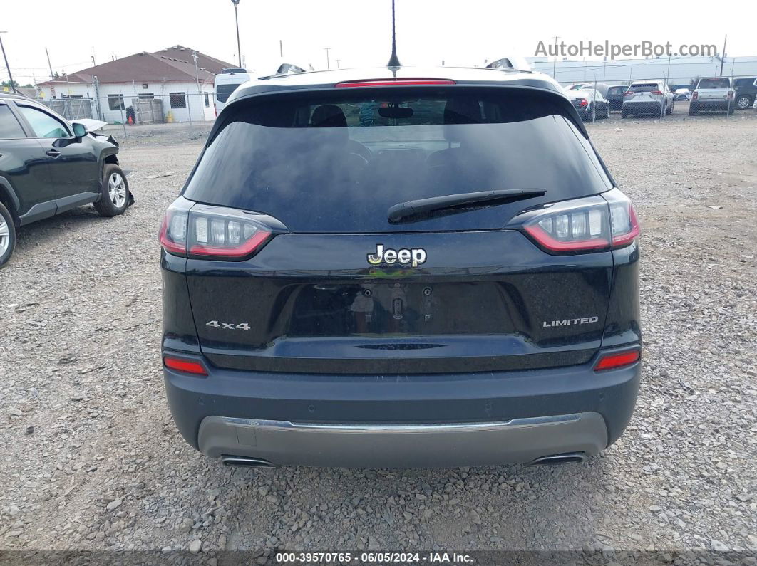 2019 Jeep Cherokee Limited 4x4 Black vin: 1C4PJMDX0KD244723