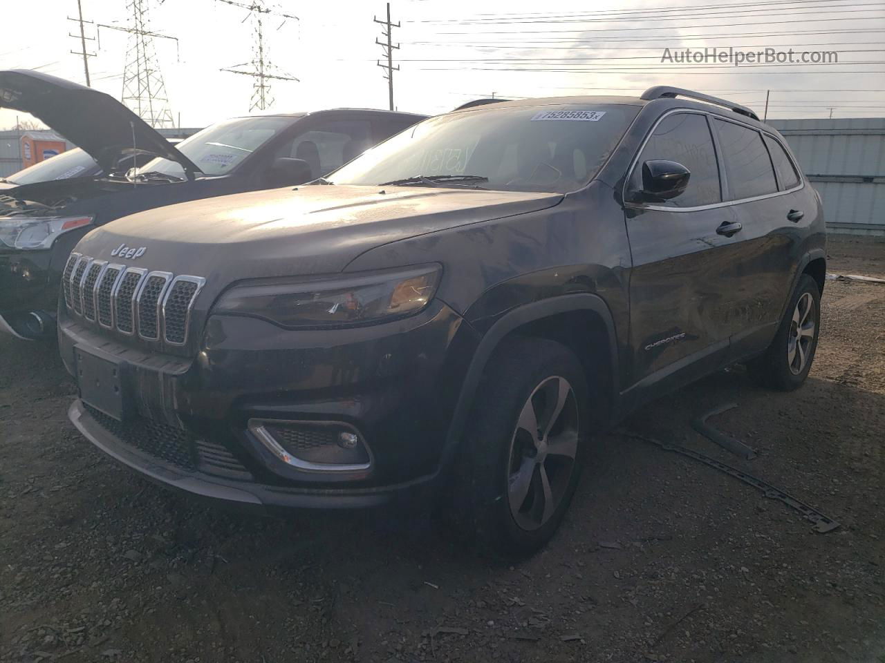 2019 Jeep Cherokee Limited Черный vin: 1C4PJMDX0KD375943