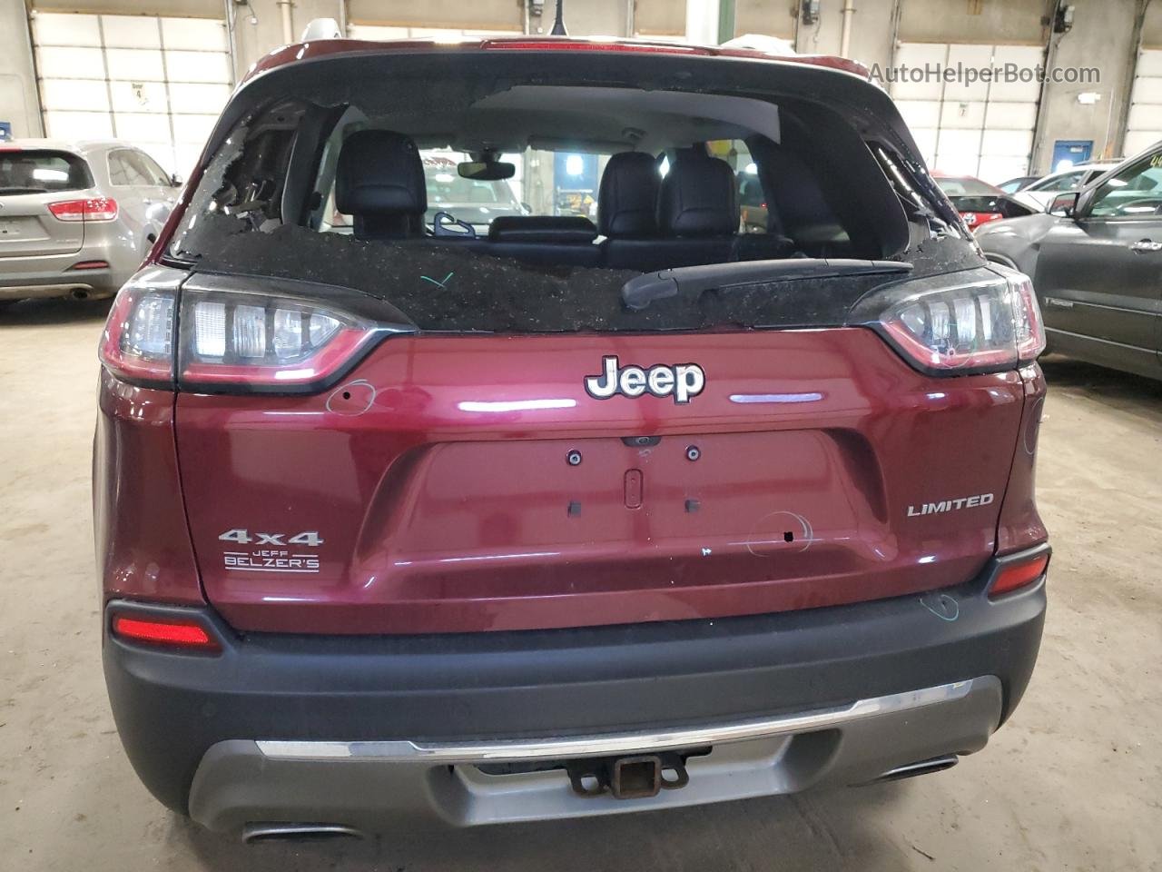 2019 Jeep Cherokee Limited Red vin: 1C4PJMDX0KD409458
