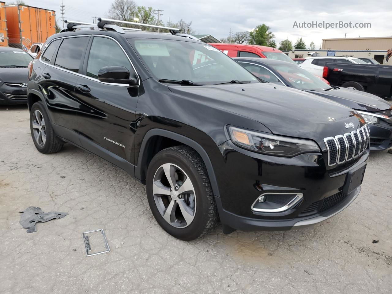 2019 Jeep Cherokee Limited Черный vin: 1C4PJMDX0KD420931