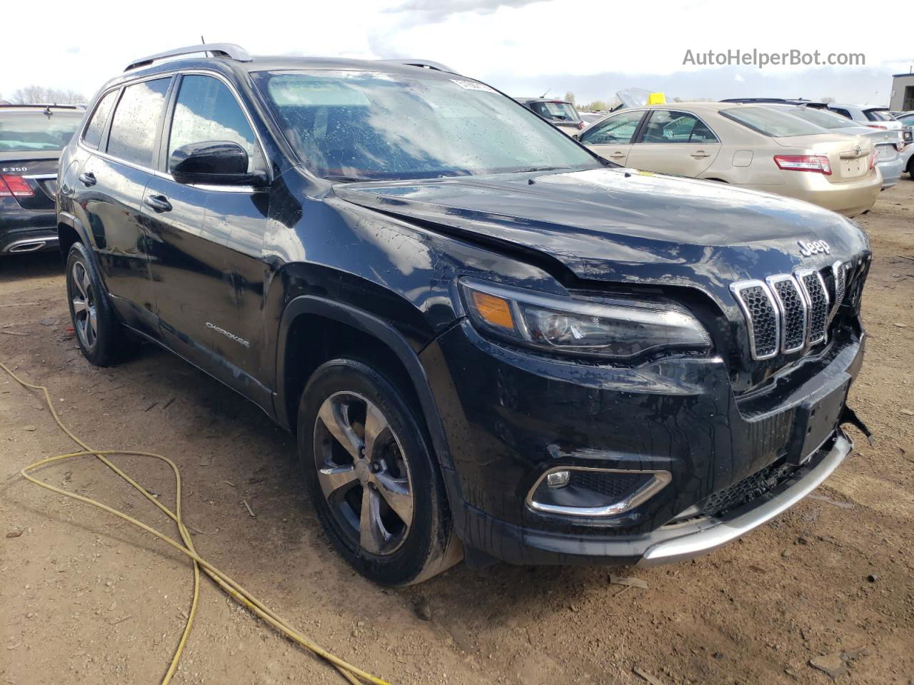 2019 Jeep Cherokee Limited Black vin: 1C4PJMDX0KD445683