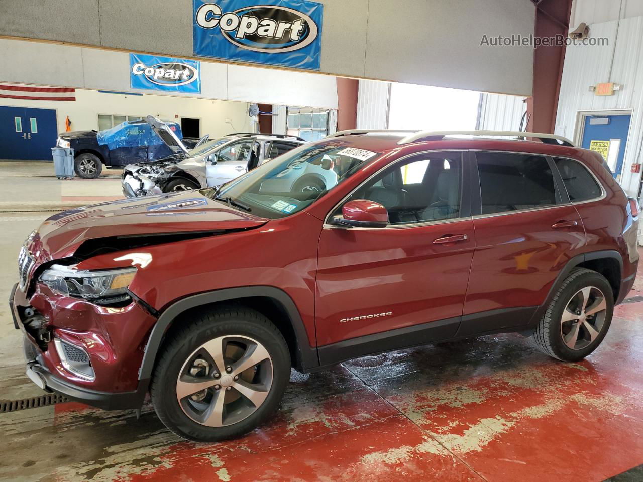 2021 Jeep Cherokee Limited Burgundy vin: 1C4PJMDX0MD132541