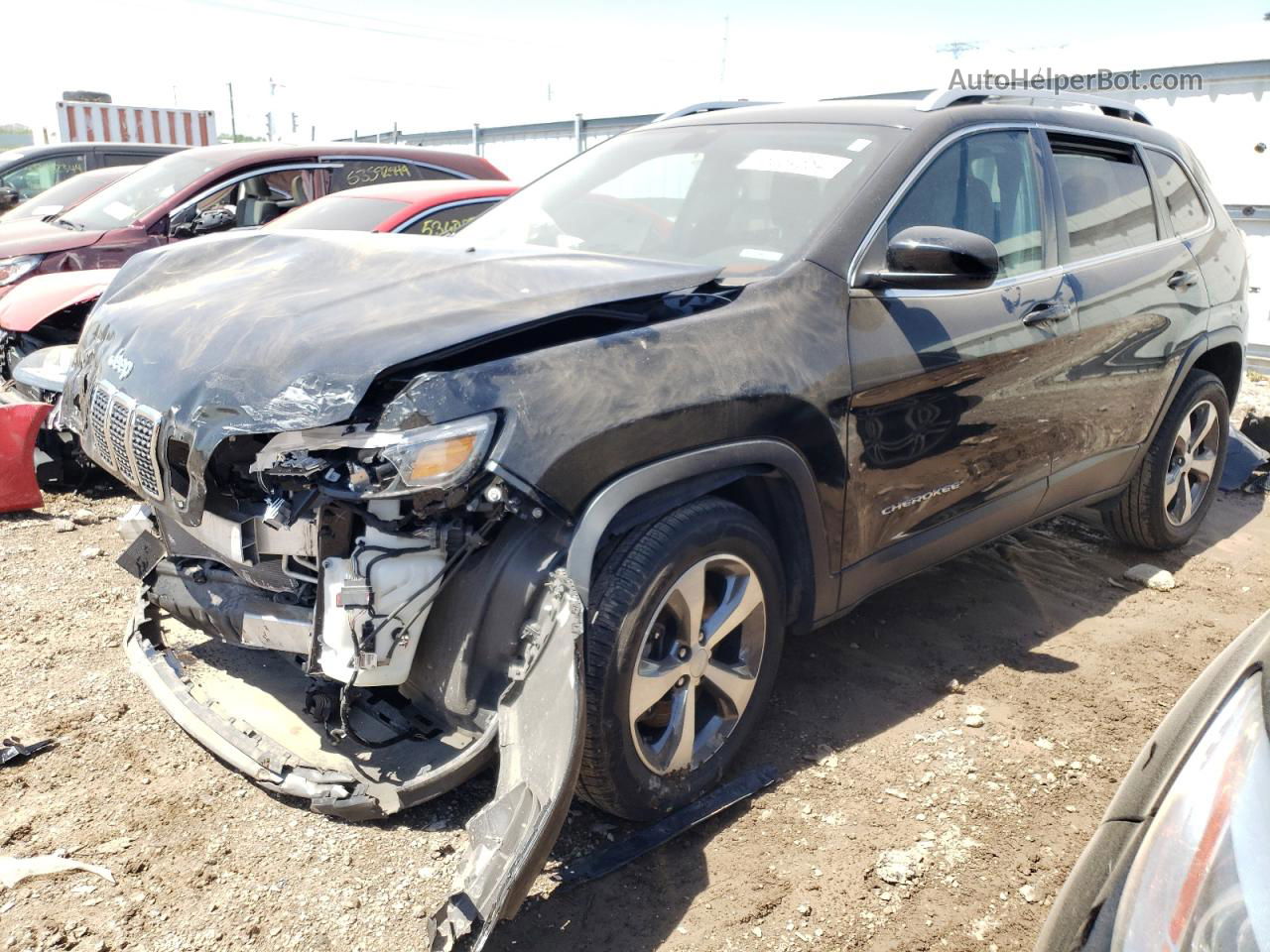 2019 Jeep Cherokee Limited Black vin: 1C4PJMDX1KD124445