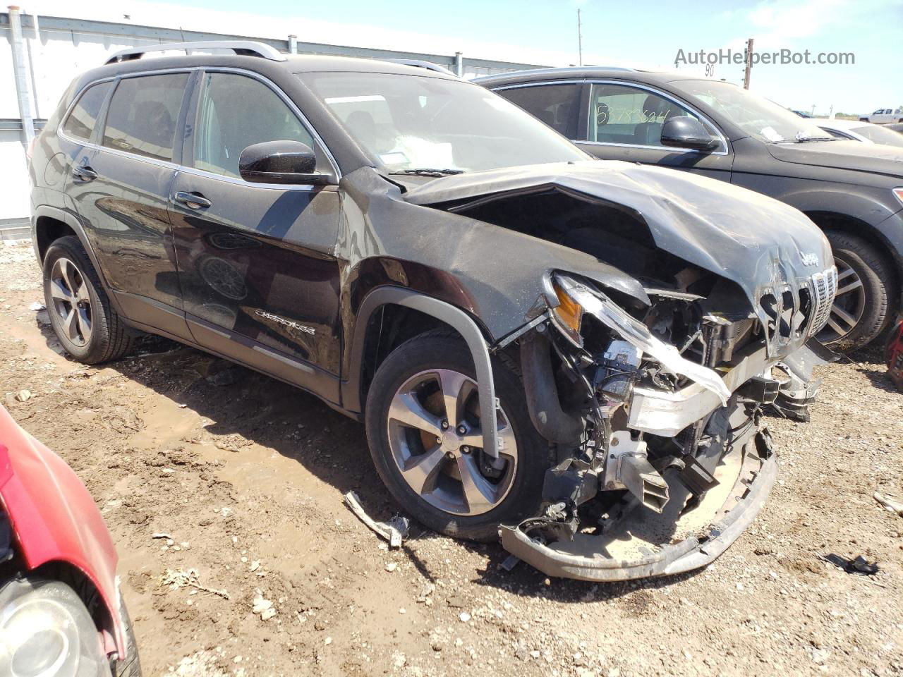 2019 Jeep Cherokee Limited Black vin: 1C4PJMDX1KD124445