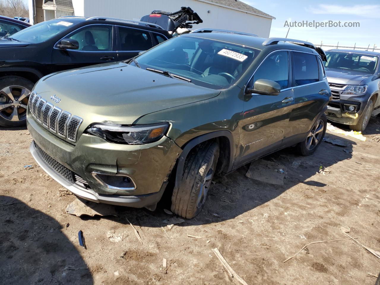 2019 Jeep Cherokee Limited Green vin: 1C4PJMDX1KD166839