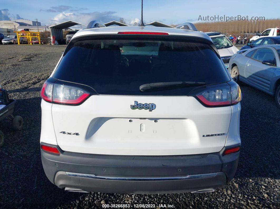 2019 Jeep Cherokee Limited 4x4 White vin: 1C4PJMDX1KD408108