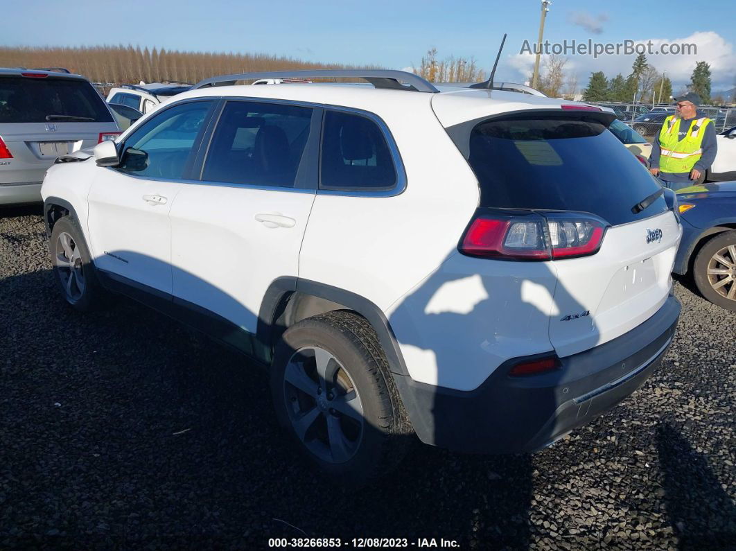 2019 Jeep Cherokee Limited 4x4 White vin: 1C4PJMDX1KD408108