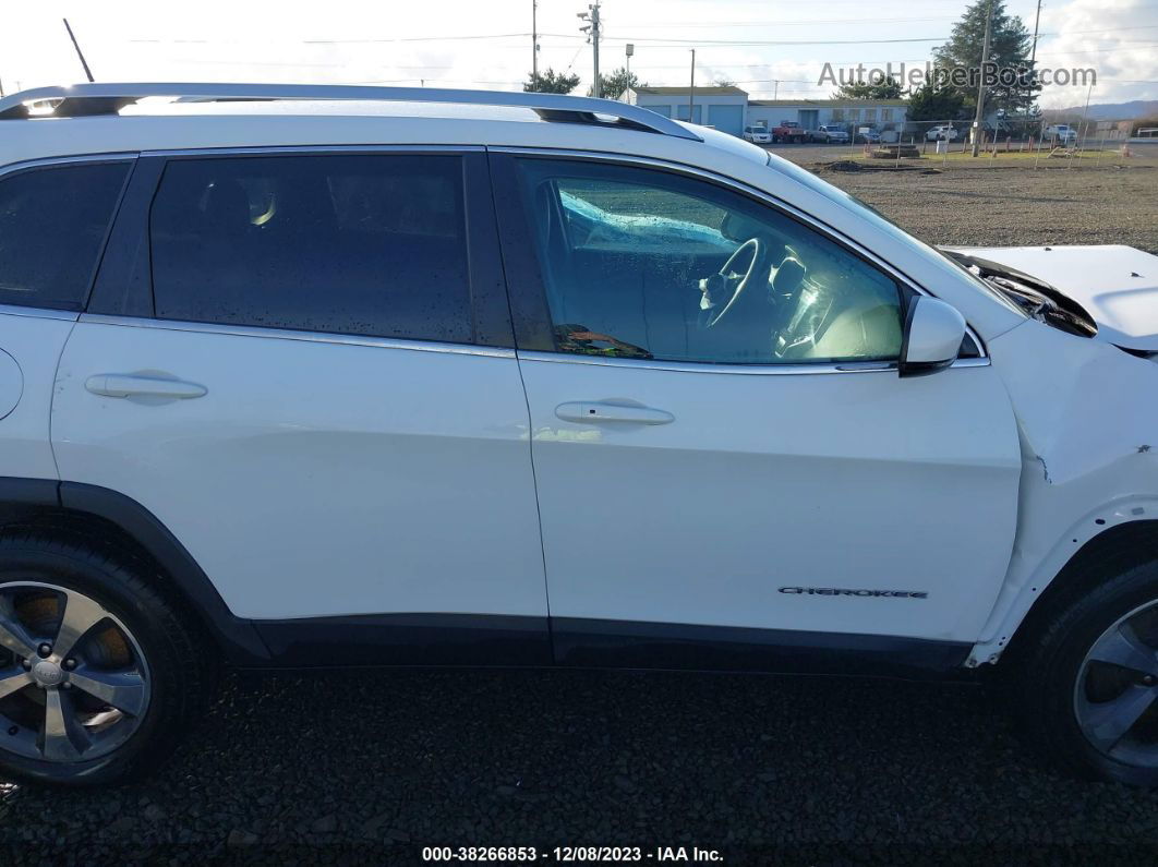 2019 Jeep Cherokee Limited 4x4 White vin: 1C4PJMDX1KD408108