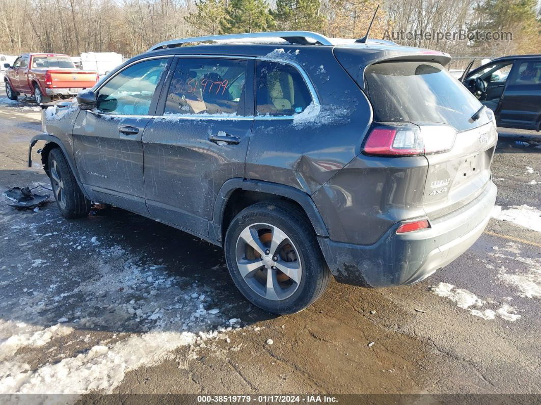 2019 Jeep Cherokee Limited 4x4 Gray vin: 1C4PJMDX1KD413695