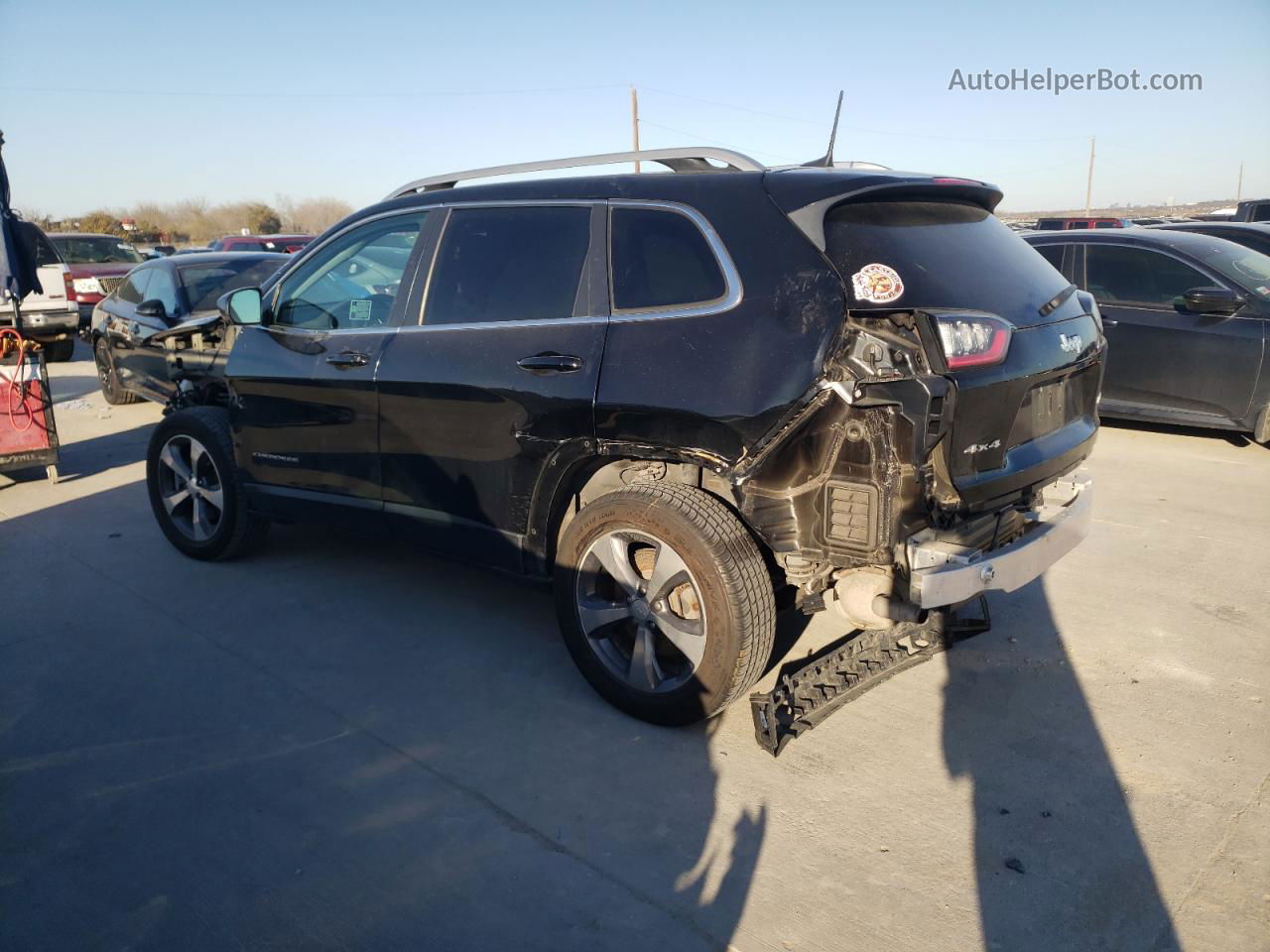 2019 Jeep Cherokee Limited Black vin: 1C4PJMDX1KD438158