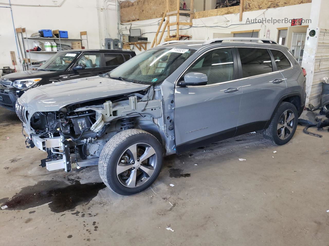 2019 Jeep Cherokee Limited Gray vin: 1C4PJMDX1KD464923