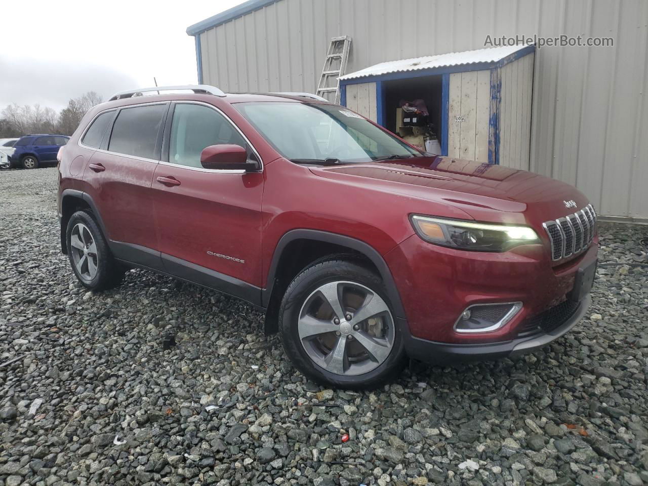 2019 Jeep Cherokee Limited Burgundy vin: 1C4PJMDX1KD471922