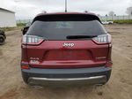 2019 Jeep Cherokee Limited Burgundy vin: 1C4PJMDX1KD491622