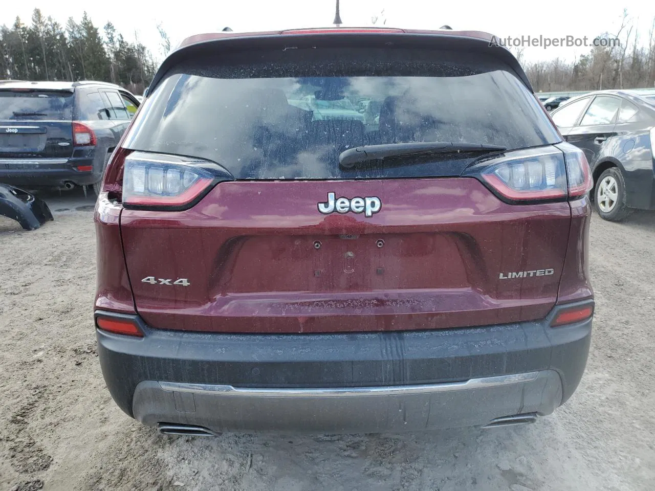 2021 Jeep Cherokee Limited Красный vin: 1C4PJMDX1MD126327