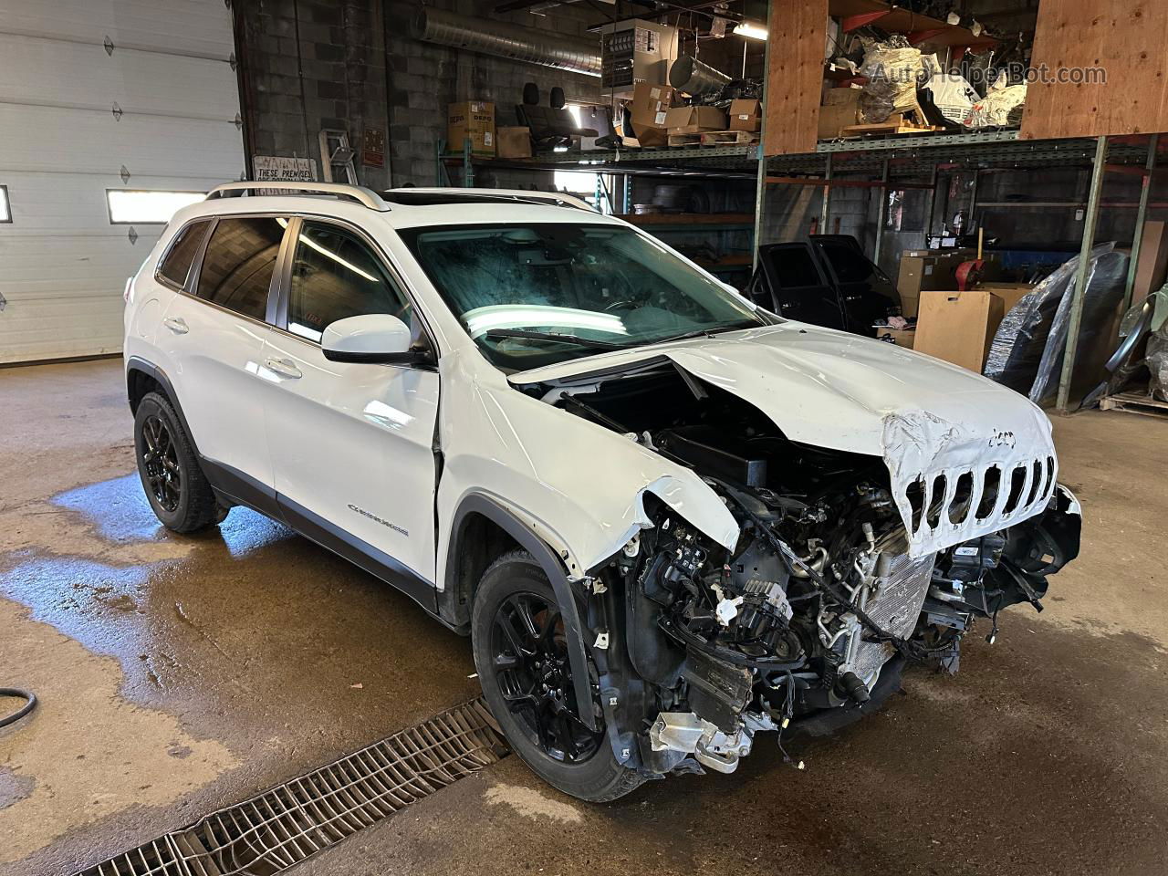 2021 Jeep Cherokee Limited White vin: 1C4PJMDX1MD143676