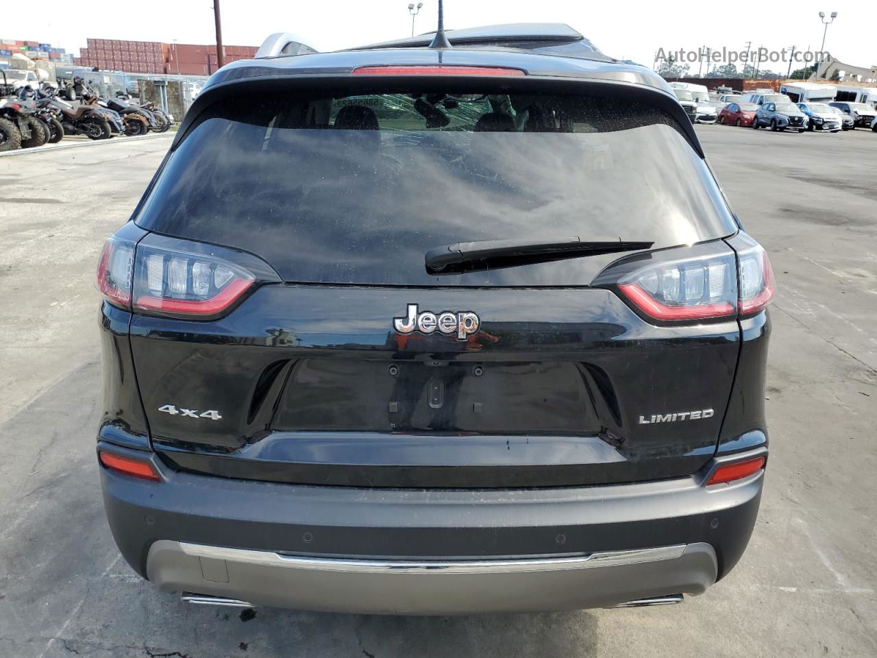 2021 Jeep Cherokee Limited Черный vin: 1C4PJMDX1MD184356