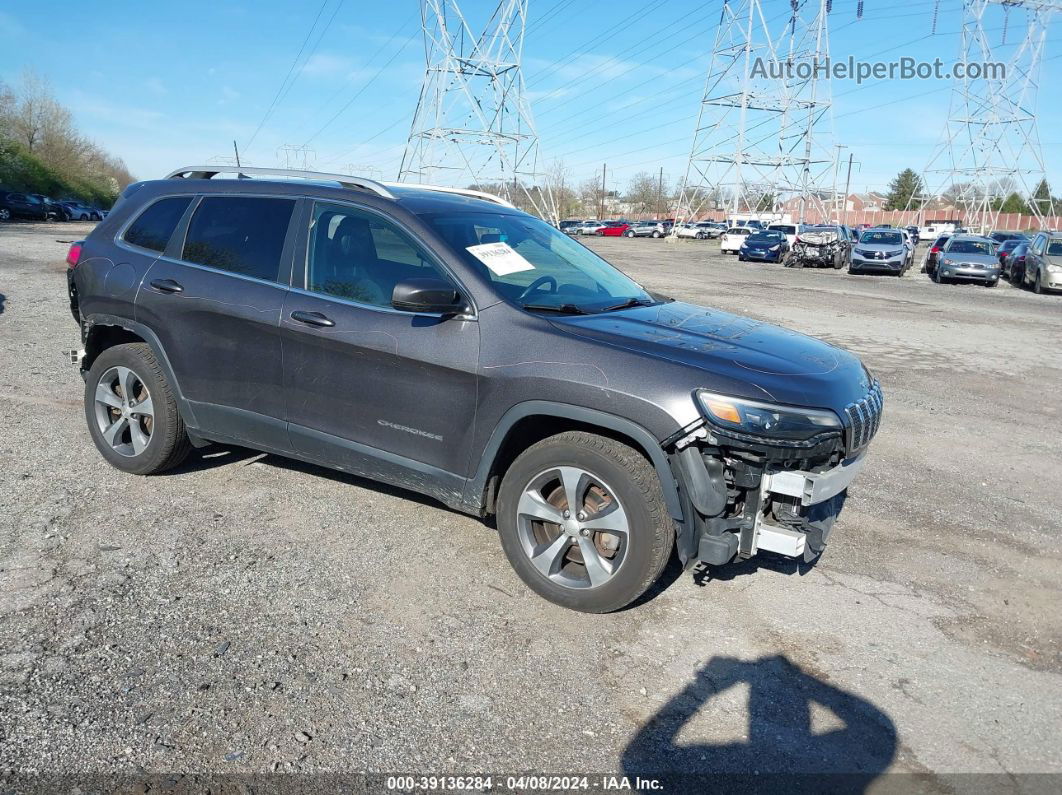 2019 Jeep Cherokee Limited 4x4 Gray vin: 1C4PJMDX2KD140170