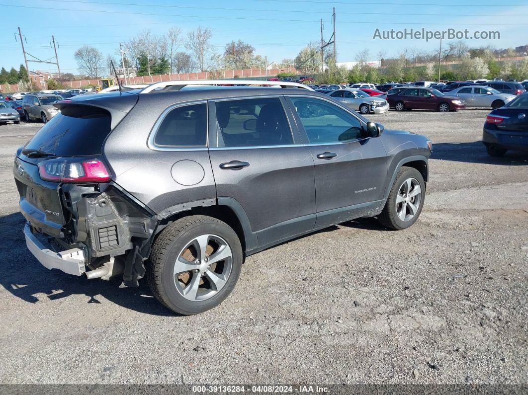 2019 Jeep Cherokee Limited 4x4 Gray vin: 1C4PJMDX2KD140170