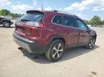 2019 Jeep Cherokee Limited Burgundy vin: 1C4PJMDX2KD319597