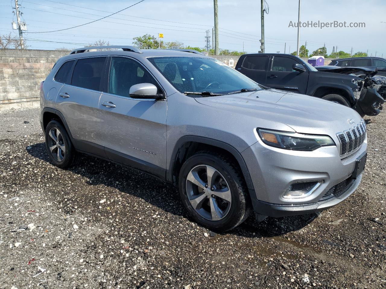 2019 Jeep Cherokee Limited Серый vin: 1C4PJMDX2KD330695