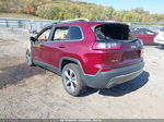 2019 Jeep Cherokee Limited 4x4 Burgundy vin: 1C4PJMDX2KD458709