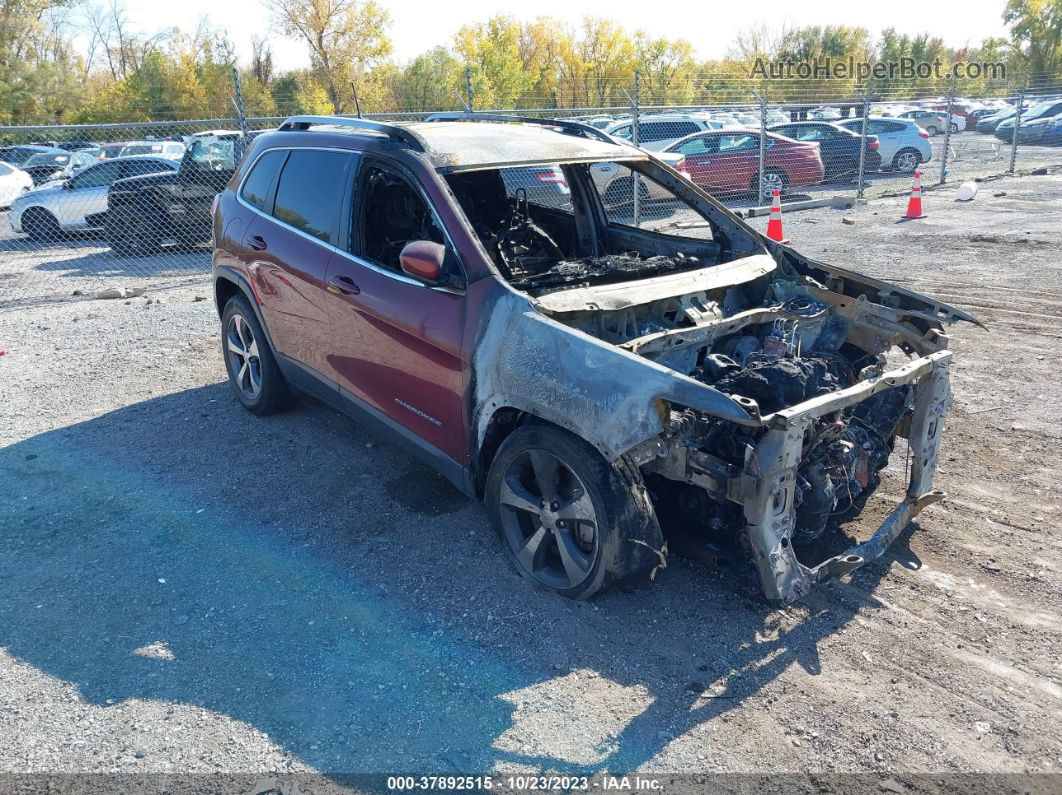 2019 Jeep Cherokee Limited 4x4 Бордовый vin: 1C4PJMDX2KD458709