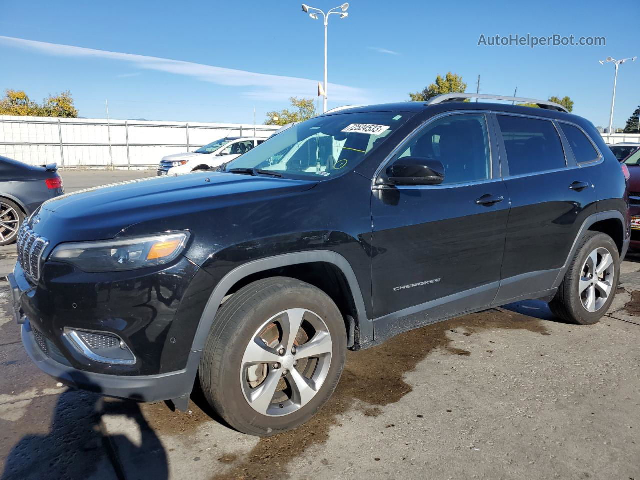 2021 Jeep Cherokee Limited Черный vin: 1C4PJMDX2MD139765